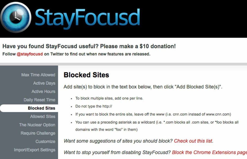 StayFocusd