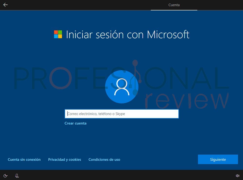 Windows 10 pide cuenta Microsoft