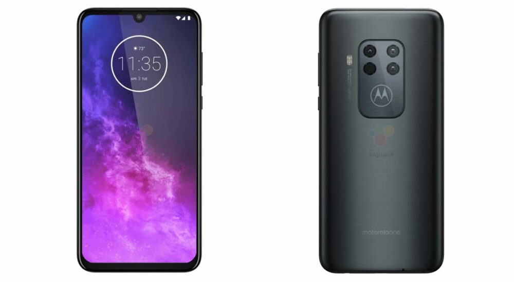 Frente y parte trasera del Motorola Zoom One