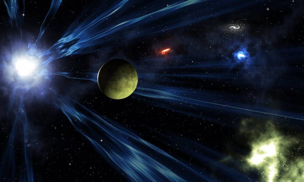 universo expandiéndose o contrayéndose