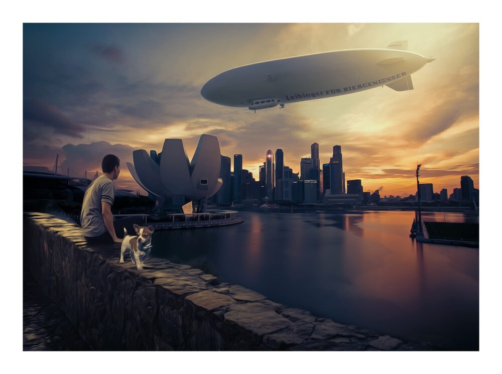 El dirigible es un medio de transporte silencioso