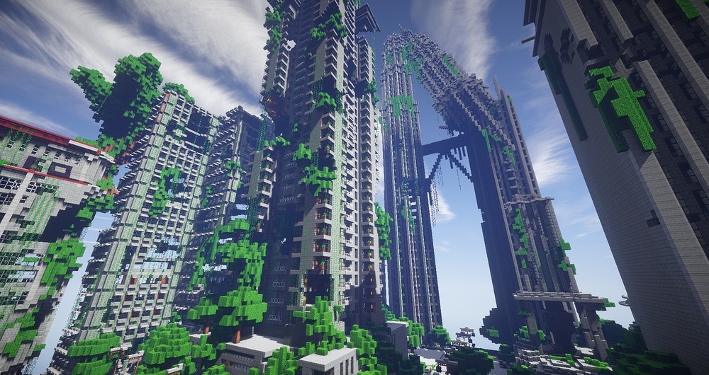 Jardín de Minecraft